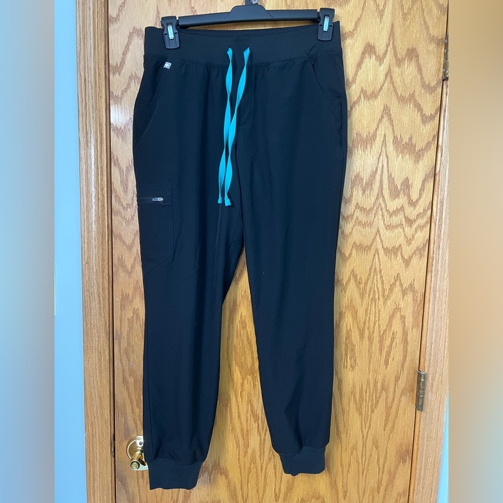 Figs Zamora Black with blue drawstring M